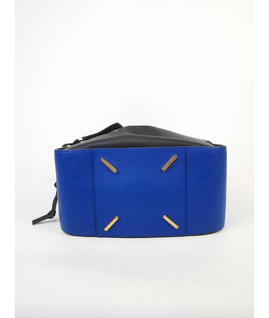 LOEWE Синяя кожаная сумка через плечо, фото 4