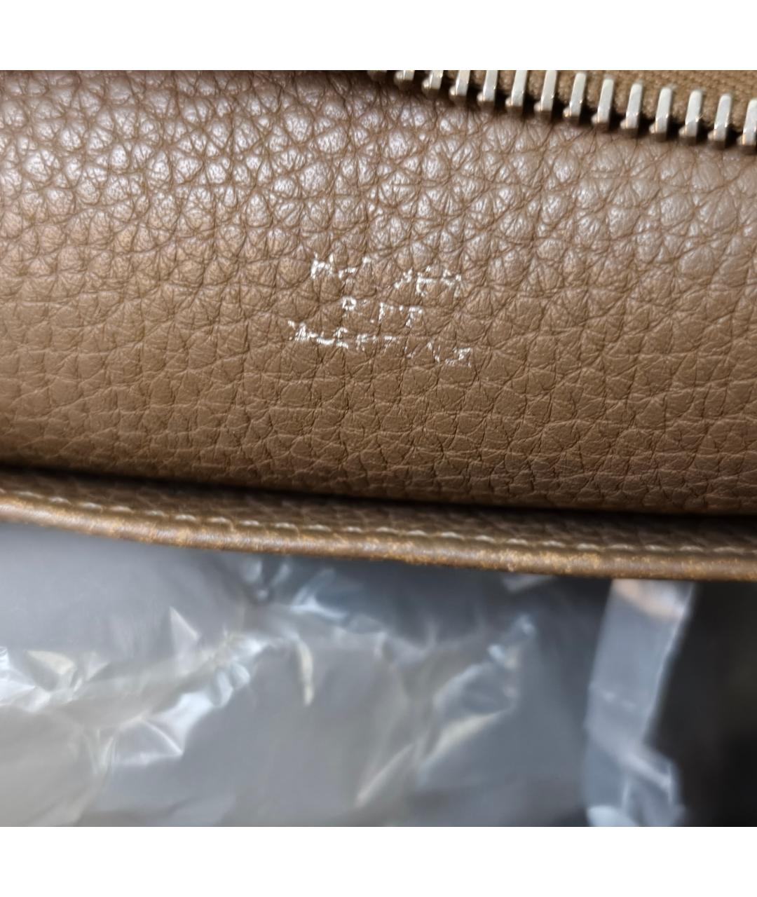 HERMES Коричневая кожаная сумка через плечо, фото 2