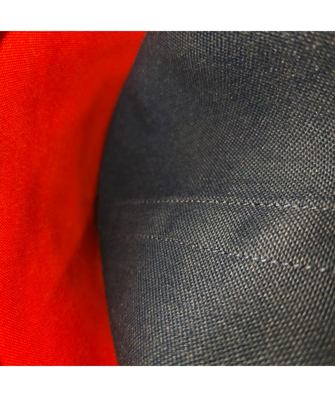 HERMES Темно-синяя тканевая сумка тоут, фото 8