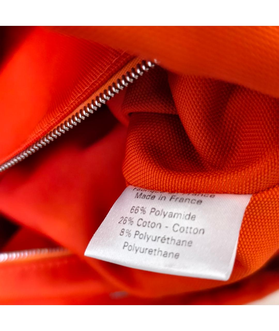 HERMES Темно-синяя тканевая сумка тоут, фото 6