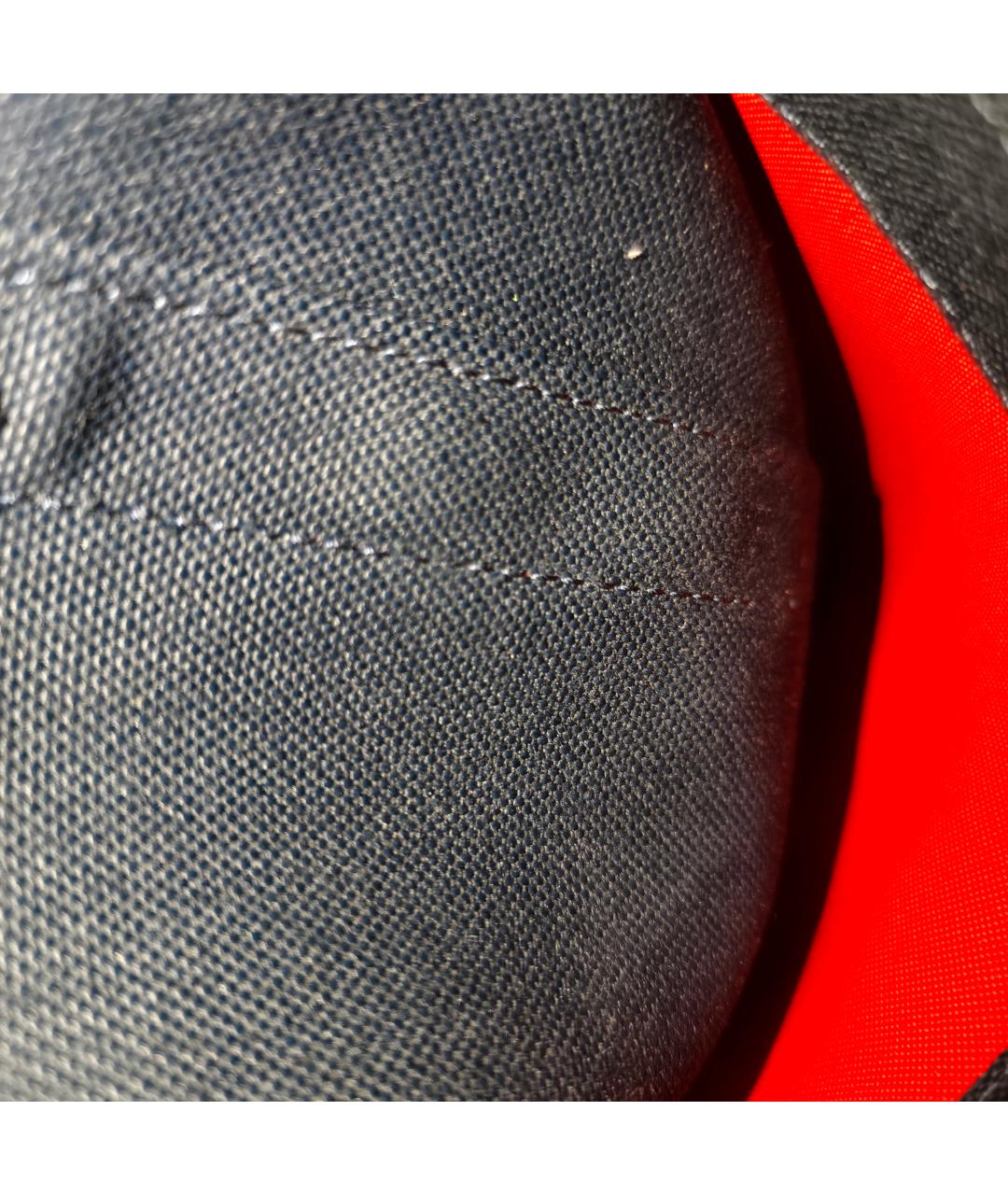 HERMES Темно-синяя тканевая сумка тоут, фото 4