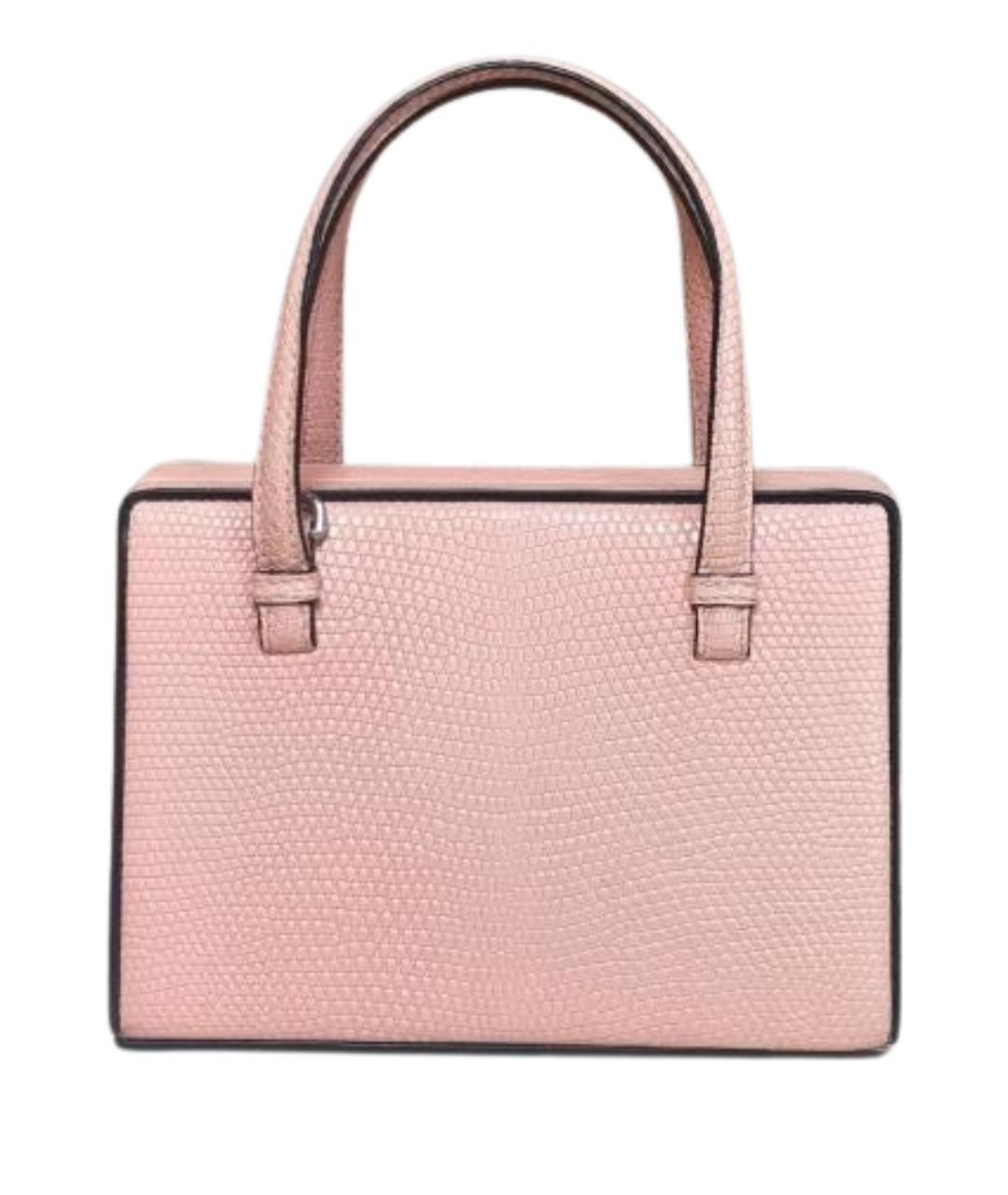 LOEWE Розовая сумка с короткими ручками из экзотической кожи, фото 1