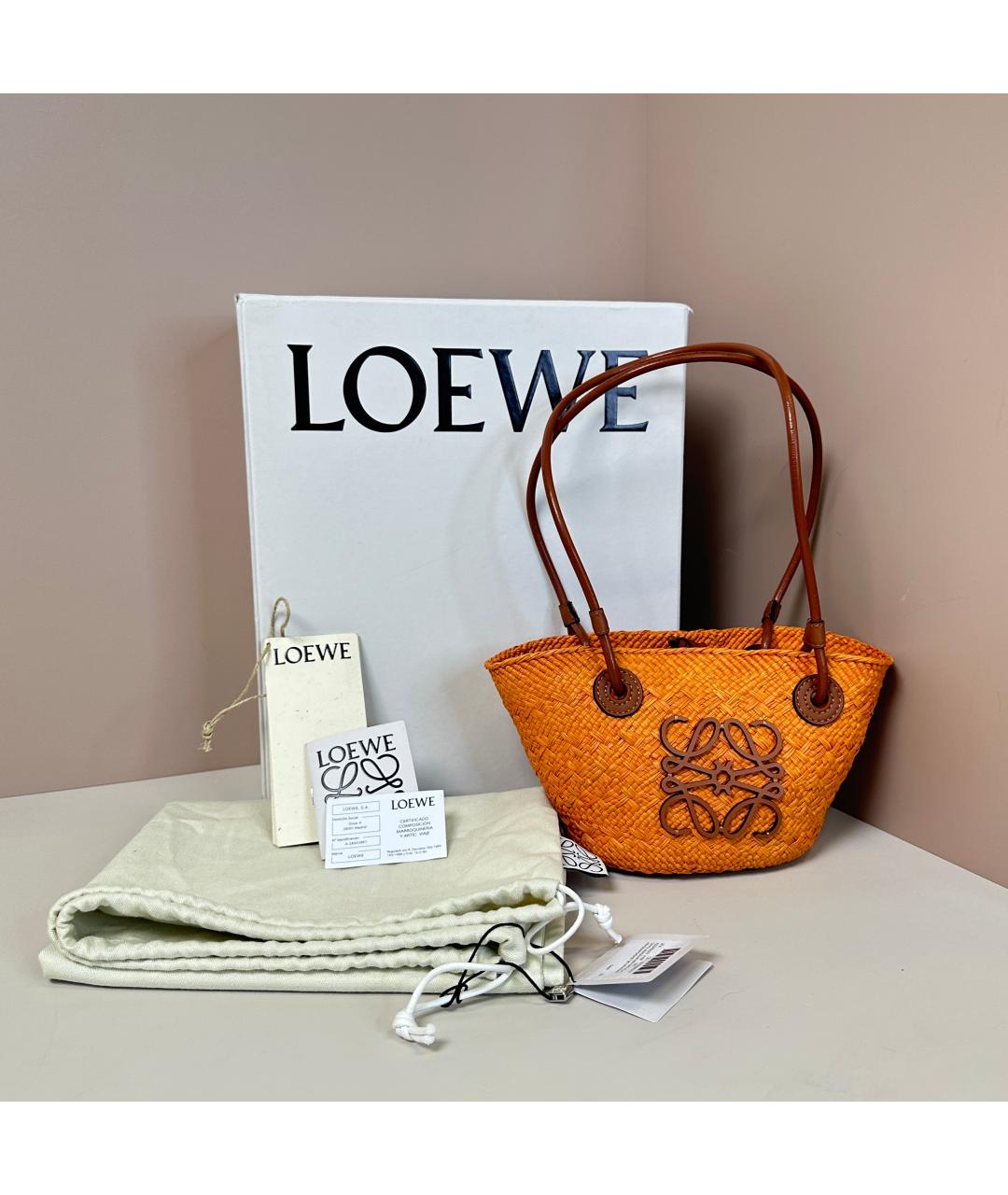 LOEWE Оранжевая сумка через плечо, фото 8