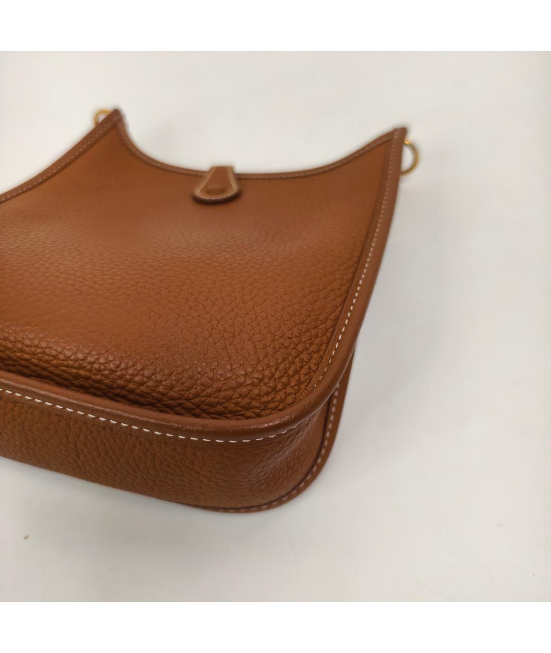 HERMES Коричневая кожаная сумка через плечо, фото 2
