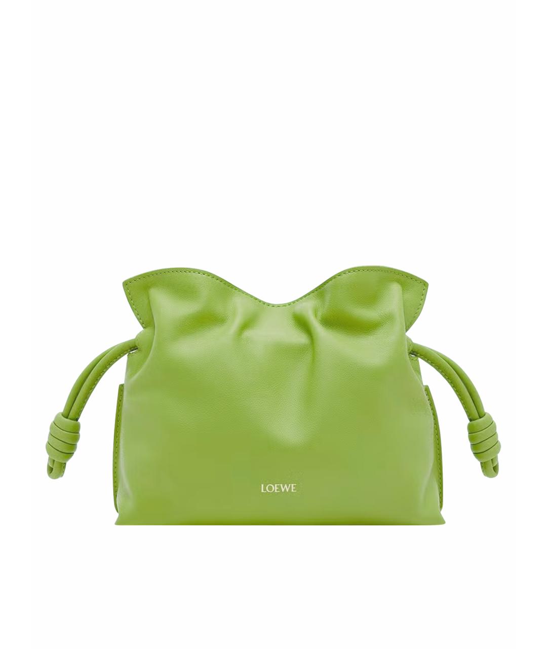 LOEWE Салатовая кожаная сумка через плечо, фото 1