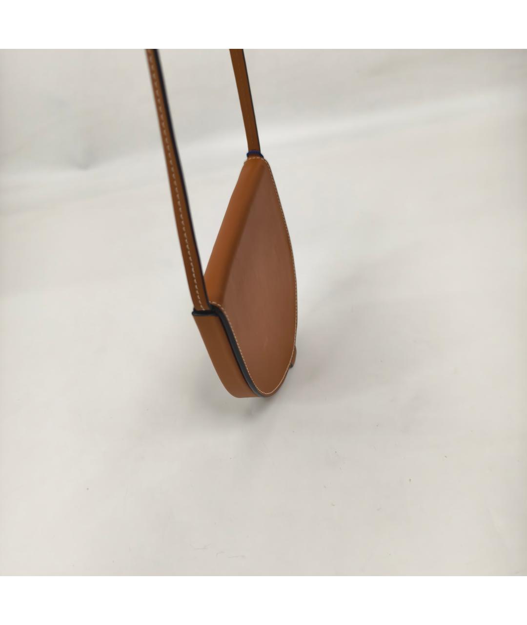 LOEWE Коричневая кожаная сумка через плечо, фото 6