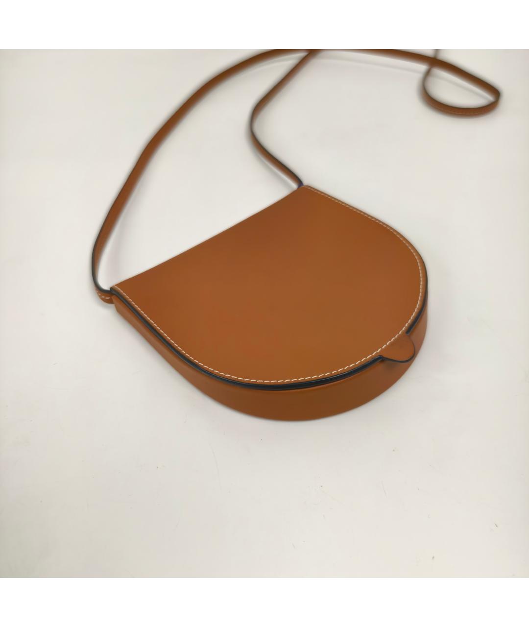 LOEWE Коричневая кожаная сумка через плечо, фото 7