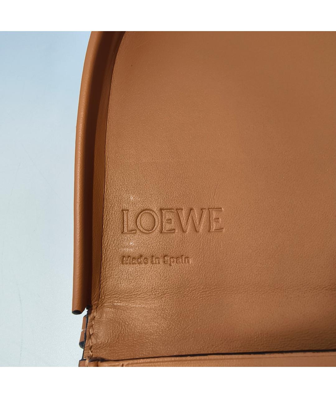 LOEWE Коричневая кожаная сумка через плечо, фото 2