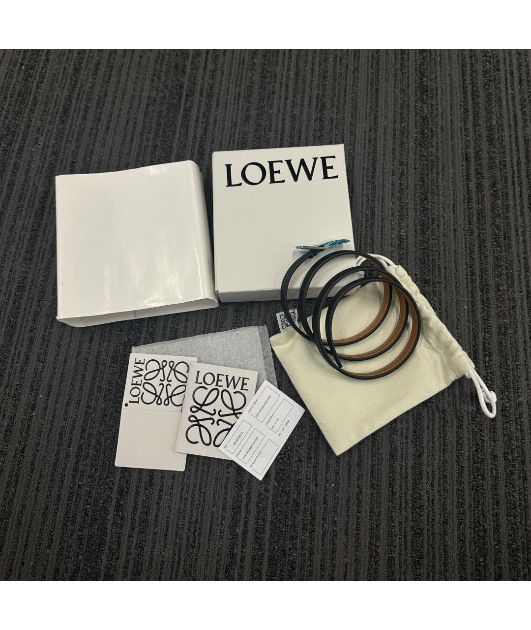 LOEWE Черный кожаный ремень, фото 3