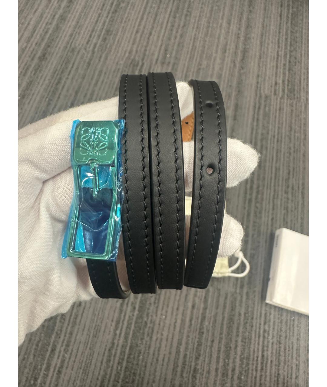 LOEWE Черный кожаный ремень, фото 5