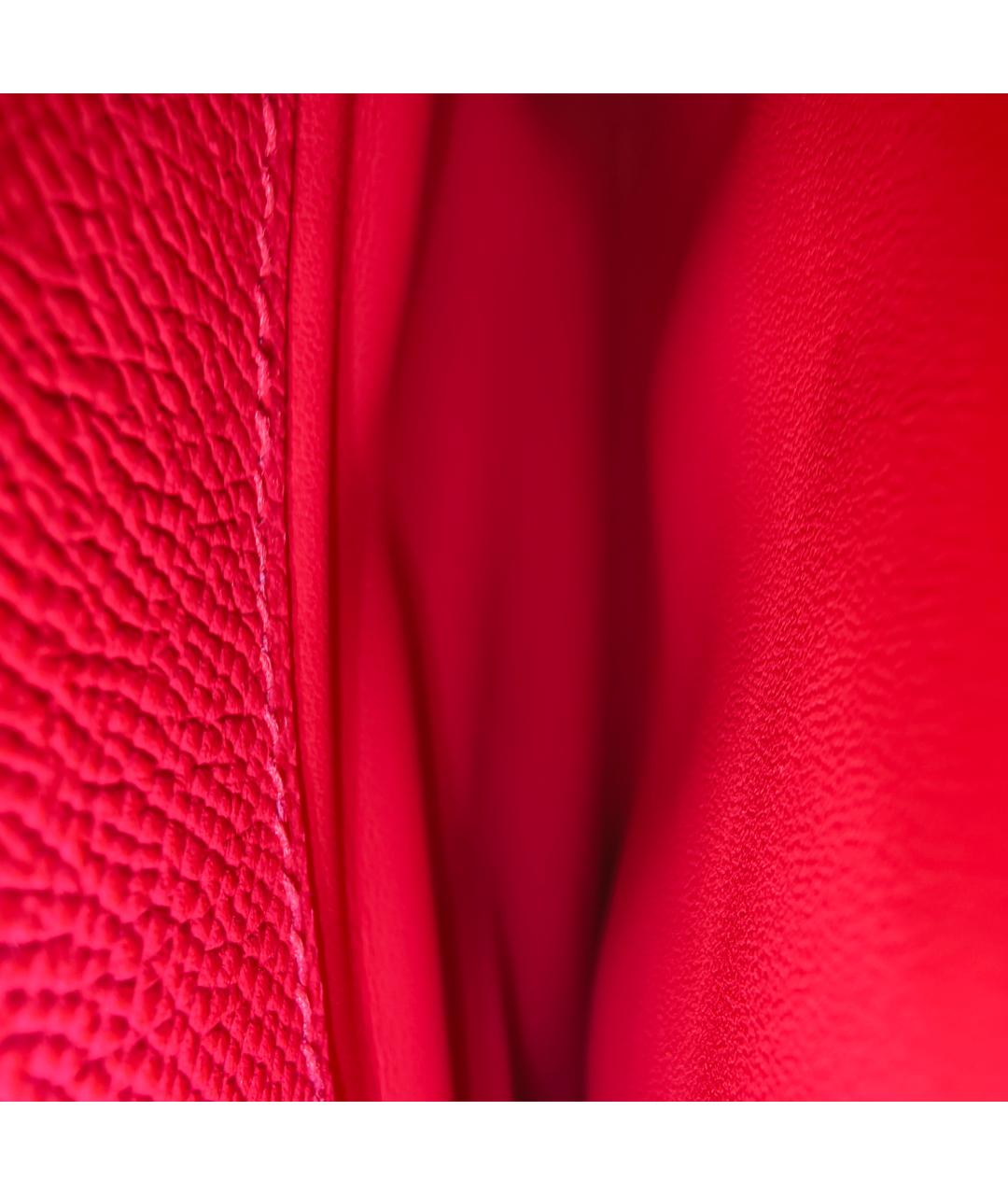 HERMES Фуксия кожаная сумка через плечо, фото 5