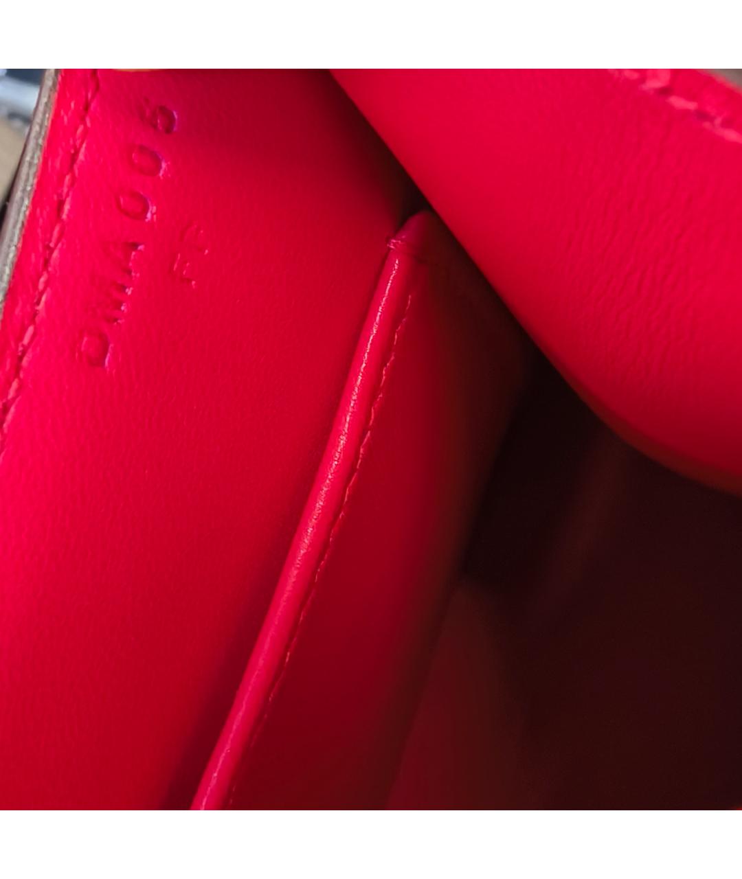 HERMES Фуксия кожаная сумка через плечо, фото 8