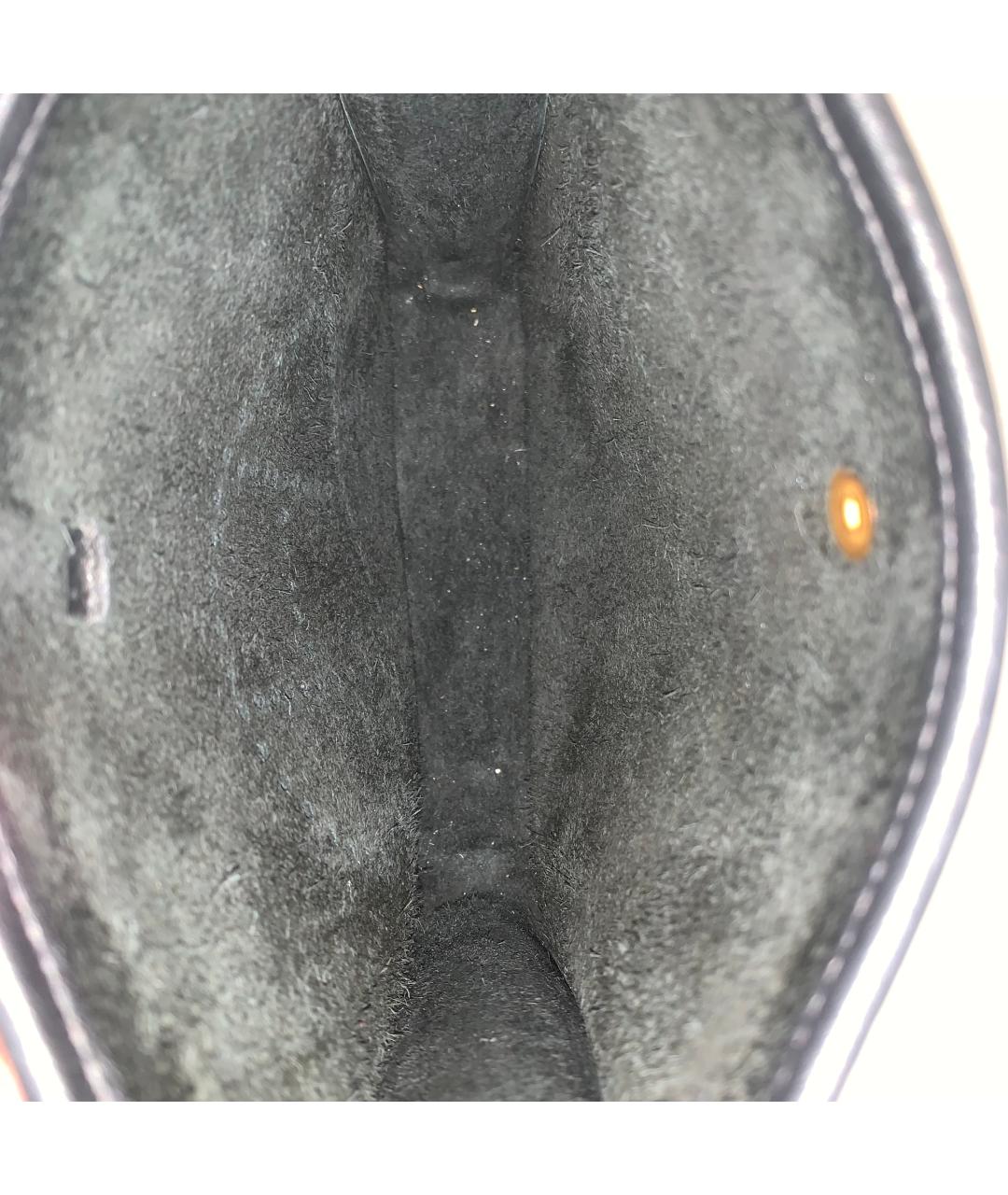 HERMES Черная кожаная сумка через плечо, фото 2