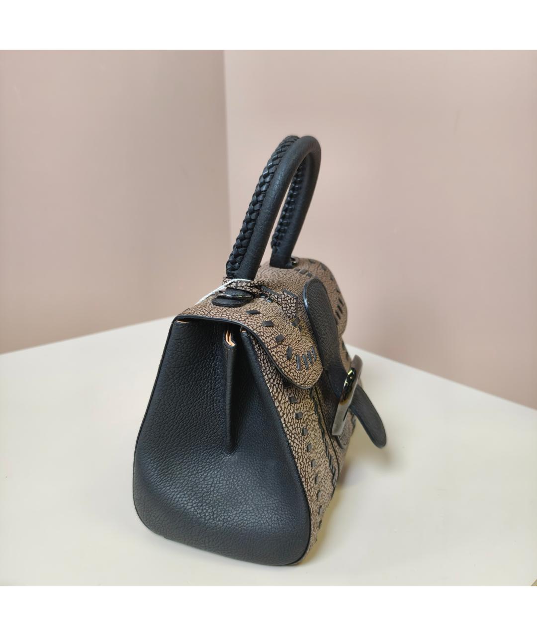 DELVAUX Коричневая кожаная сумка с короткими ручками, фото 9