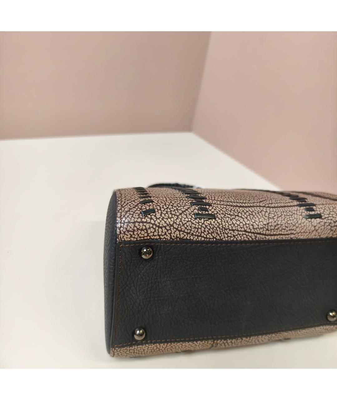 DELVAUX Коричневая кожаная сумка с короткими ручками, фото 2