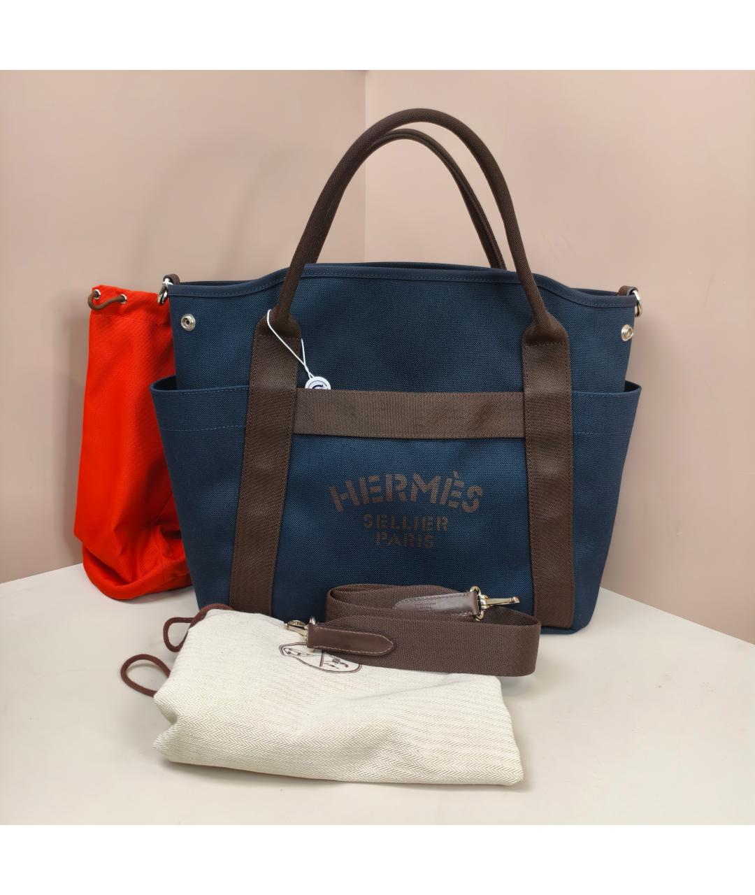 HERMES Темно-синяя сумка через плечо, фото 10