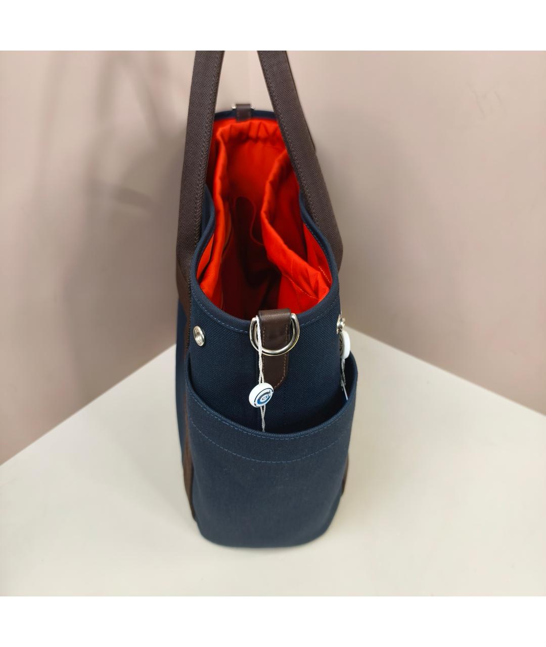 HERMES Темно-синяя сумка через плечо, фото 4