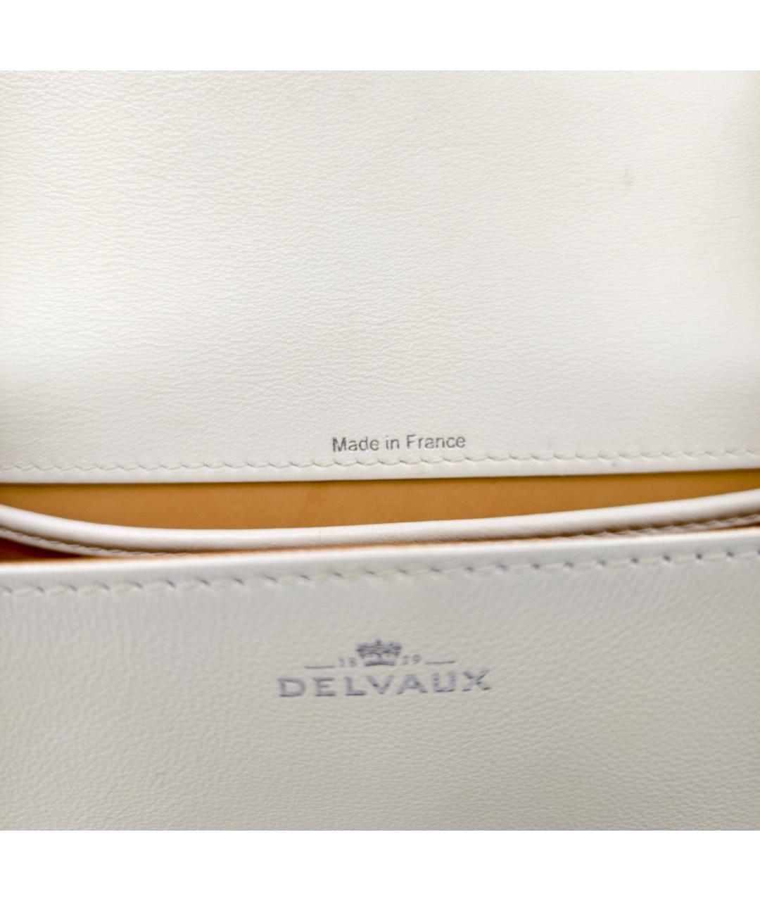DELVAUX Белая кожаная сумка через плечо, фото 4