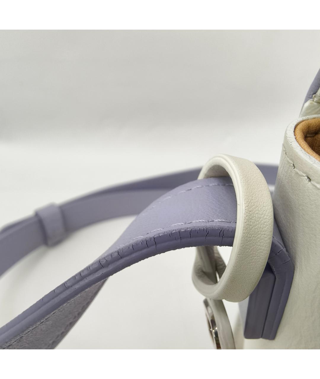 DELVAUX Белая кожаная сумка через плечо, фото 5