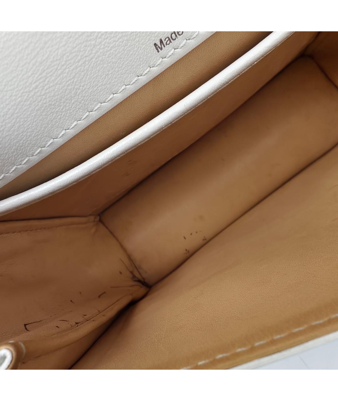 DELVAUX Белая кожаная сумка через плечо, фото 2