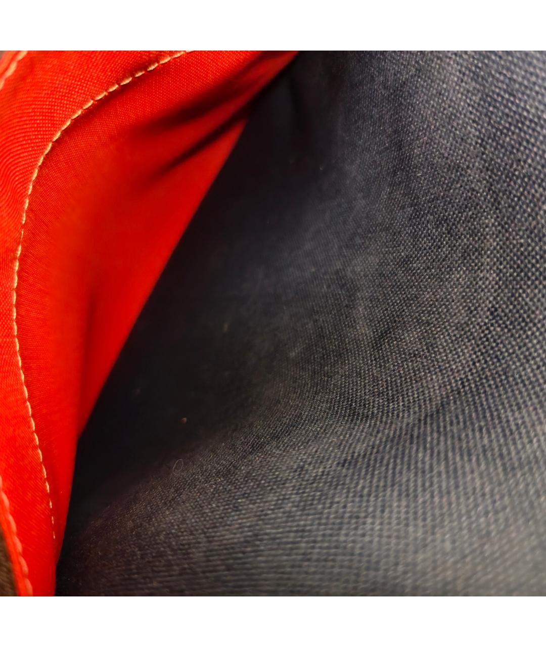 HERMES Темно-синяя тканевая сумка с короткими ручками, фото 5