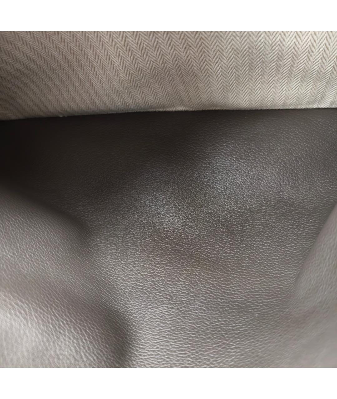 HERMES Коричневая кожаная сумка через плечо, фото 6