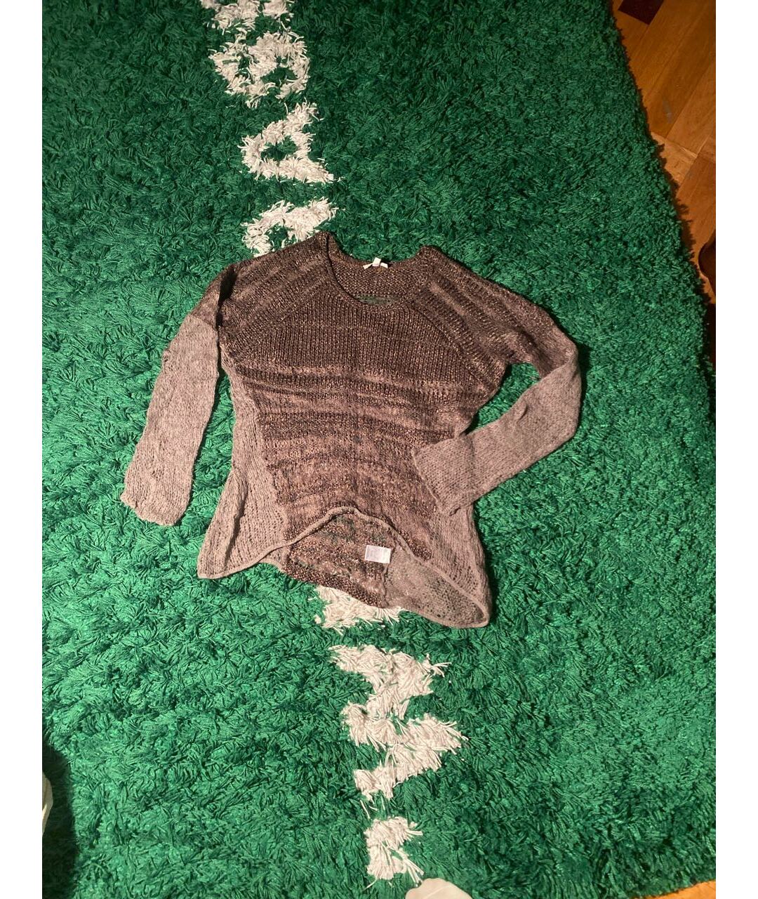 HELMUT LANG Антрацитовый шелковый джемпер / свитер, фото 5