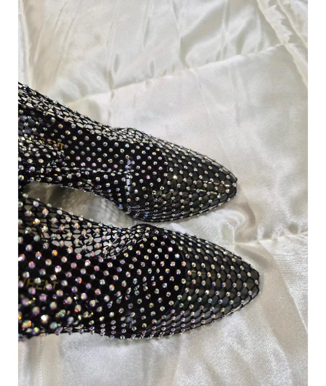 SAINT LAURENT Серебряные сапоги, фото 3