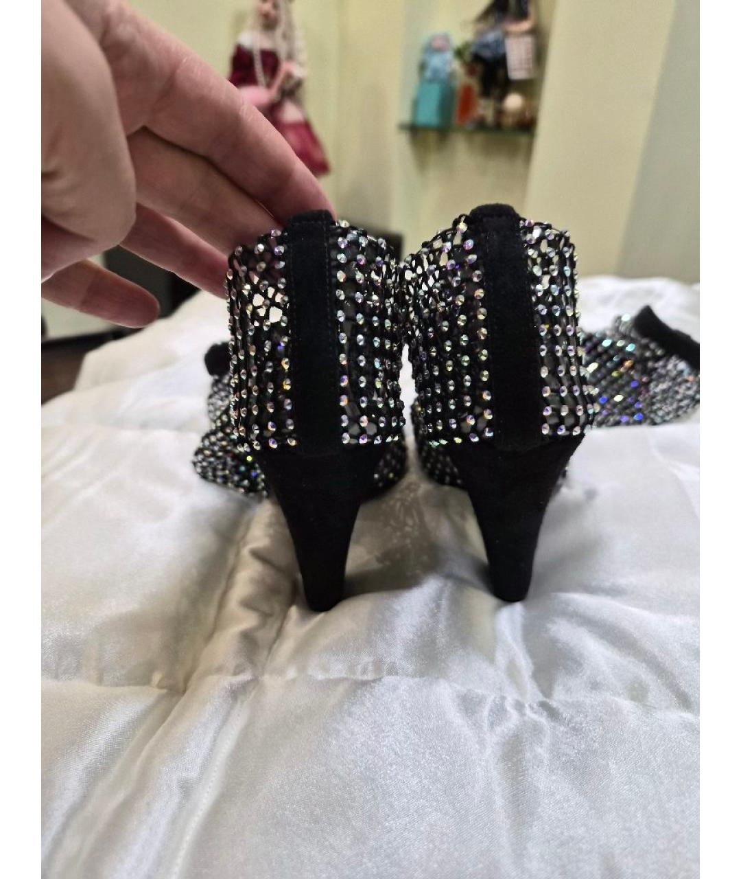 SAINT LAURENT Серебряные сапоги, фото 4