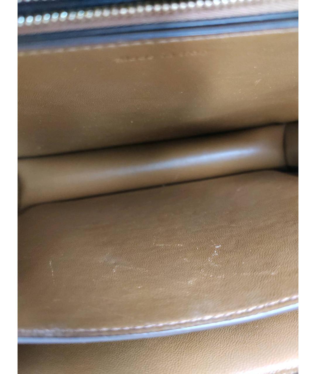 CELINE Коричневая кожаная сумка через плечо, фото 2