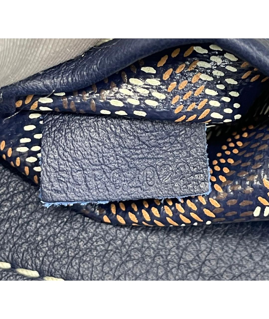 GOYARD Темно-синяя сумка через плечо, фото 4