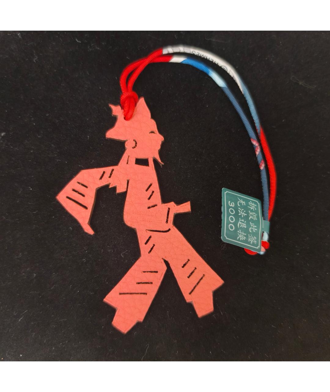 HERMES Бежевая кожаная подвеска, фото 2