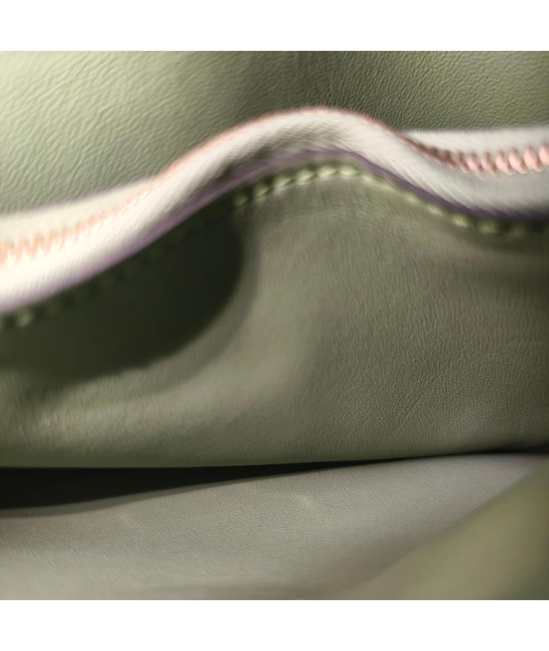 HERMES Зеленая кожаная сумка через плечо, фото 4