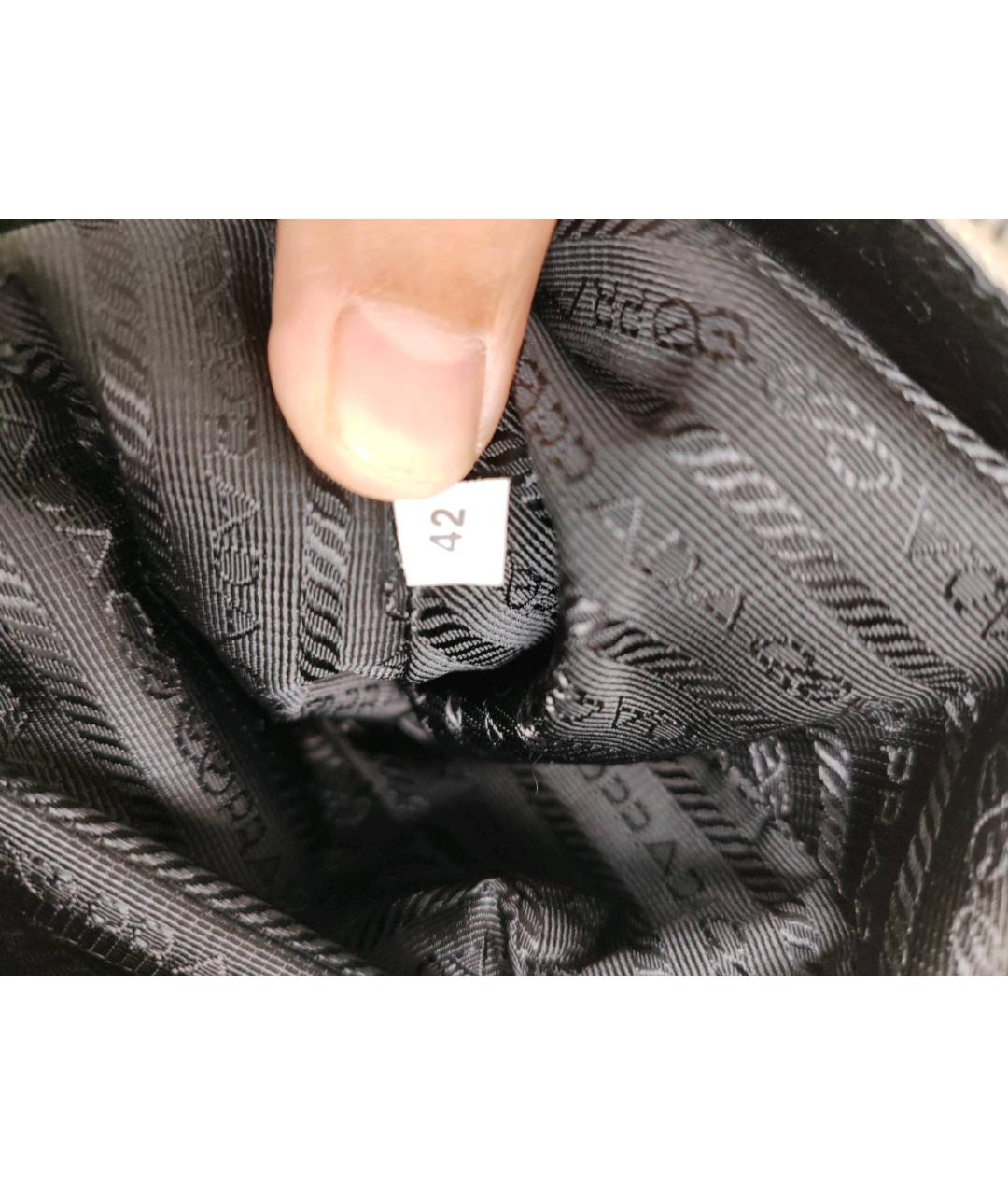 PRADA Белая кожаная сумка с короткими ручками, фото 4