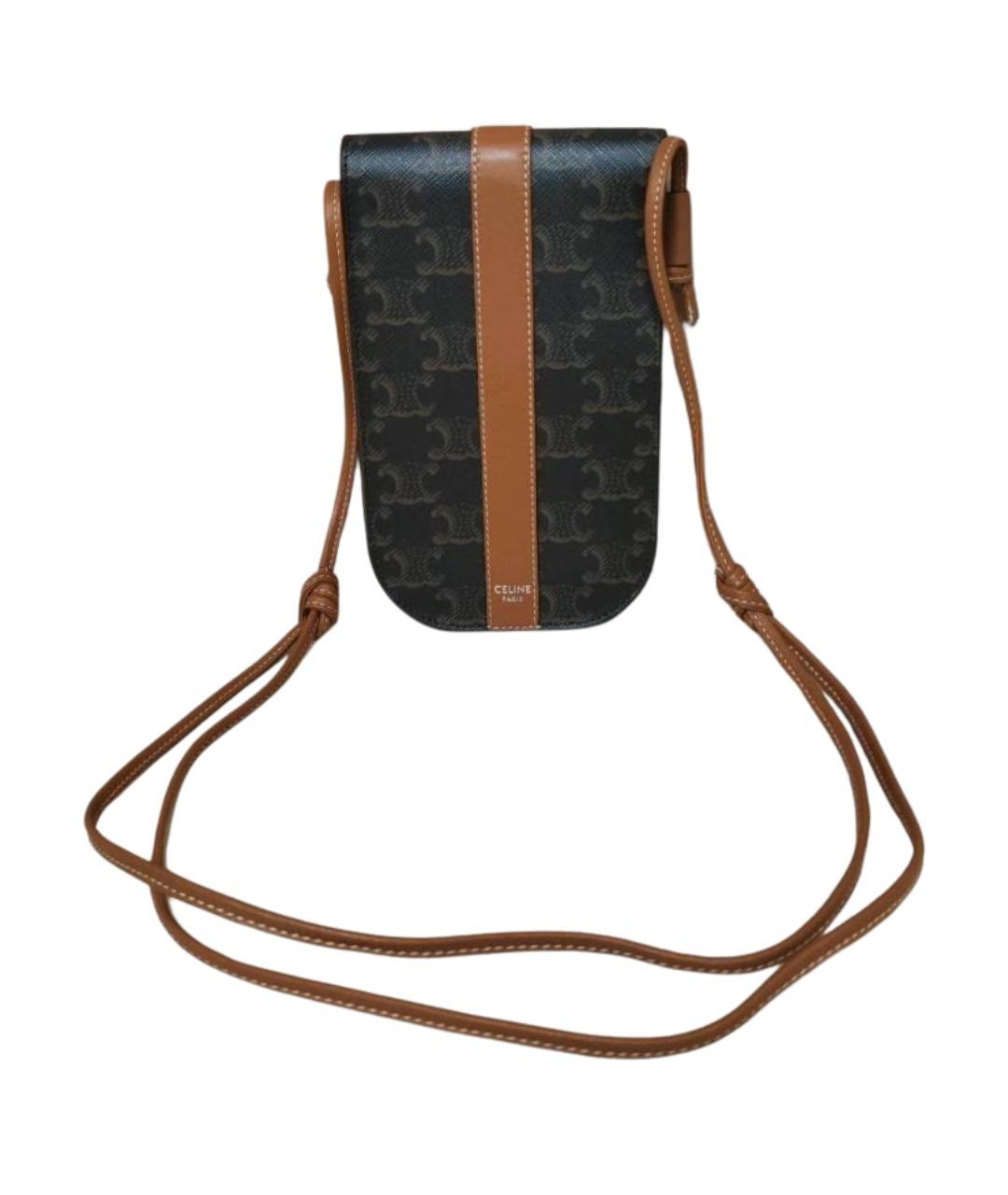 CELINE Коричневая сумка через плечо, фото 1