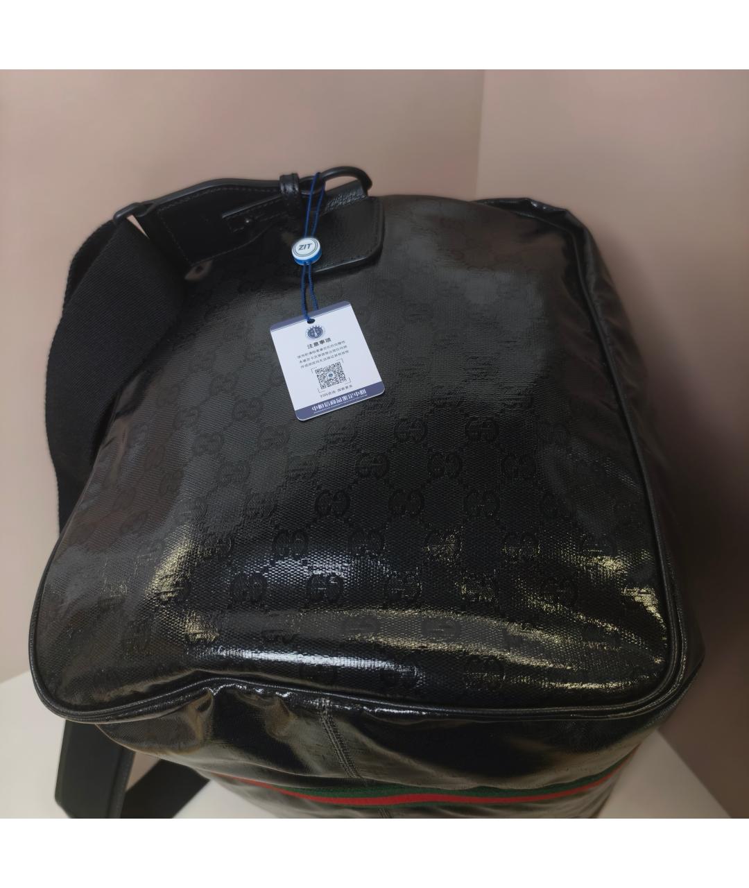 GUCCI Черная дорожная/спортивная сумка, фото 4