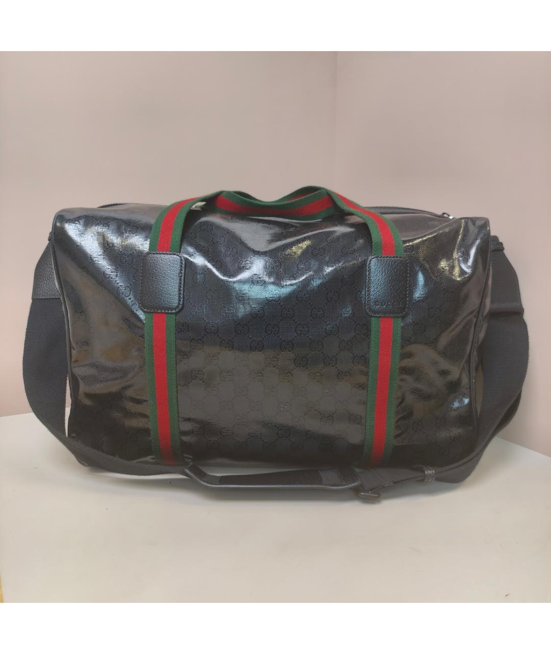 GUCCI Черная дорожная/спортивная сумка, фото 10