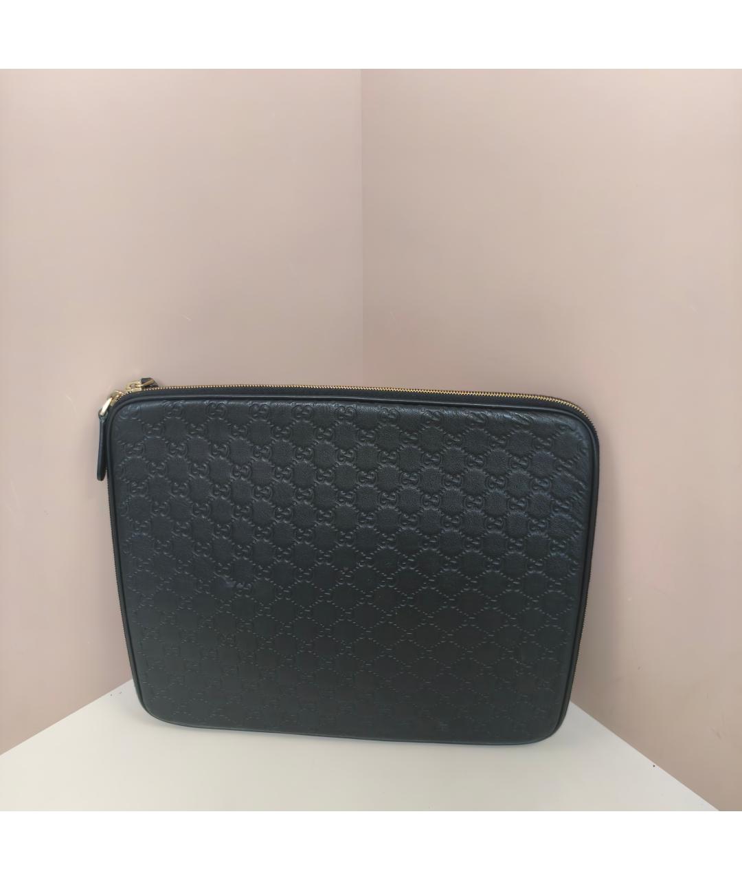 GUCCI Черная кожаная папка для документов, фото 2