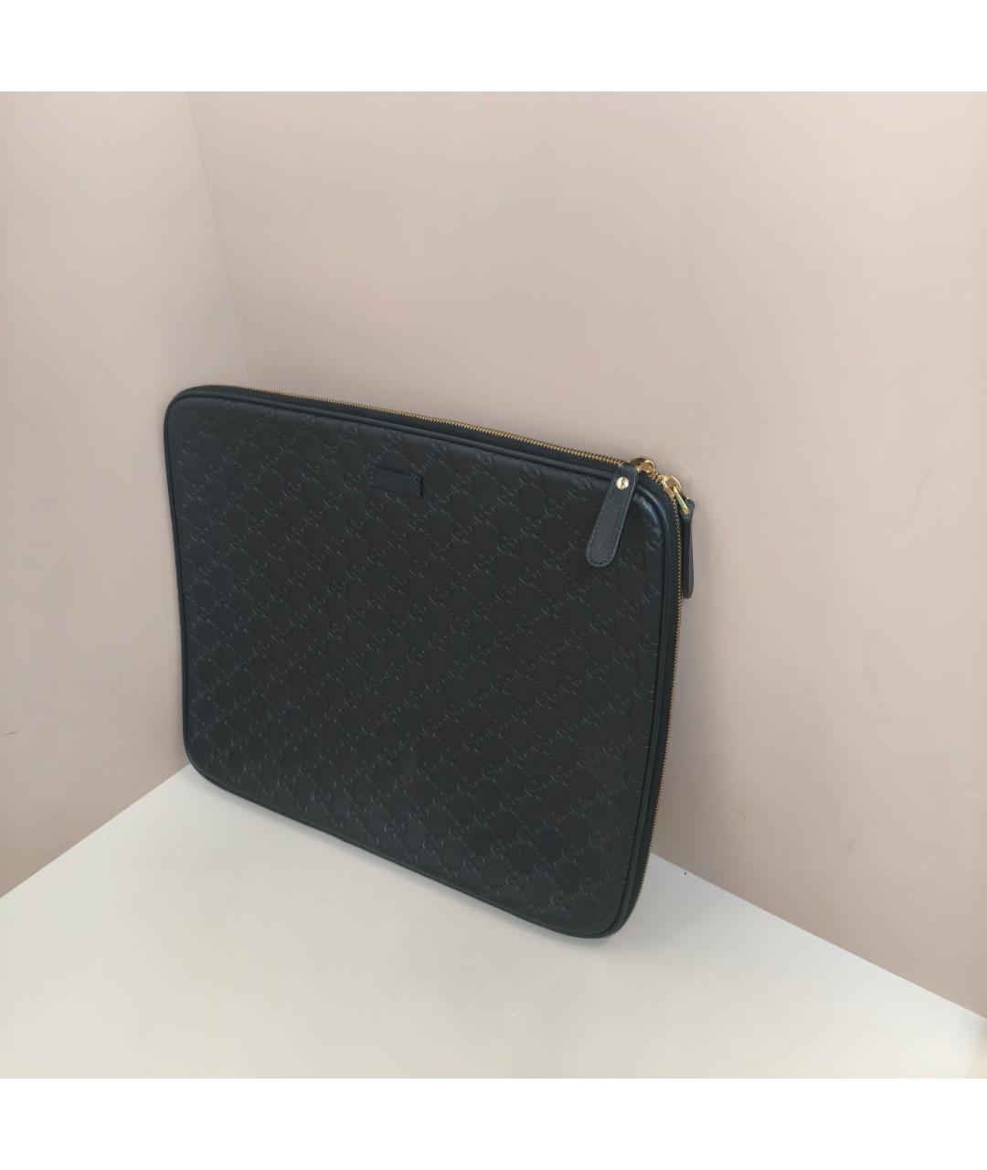 GUCCI Черная кожаная папка для документов, фото 10
