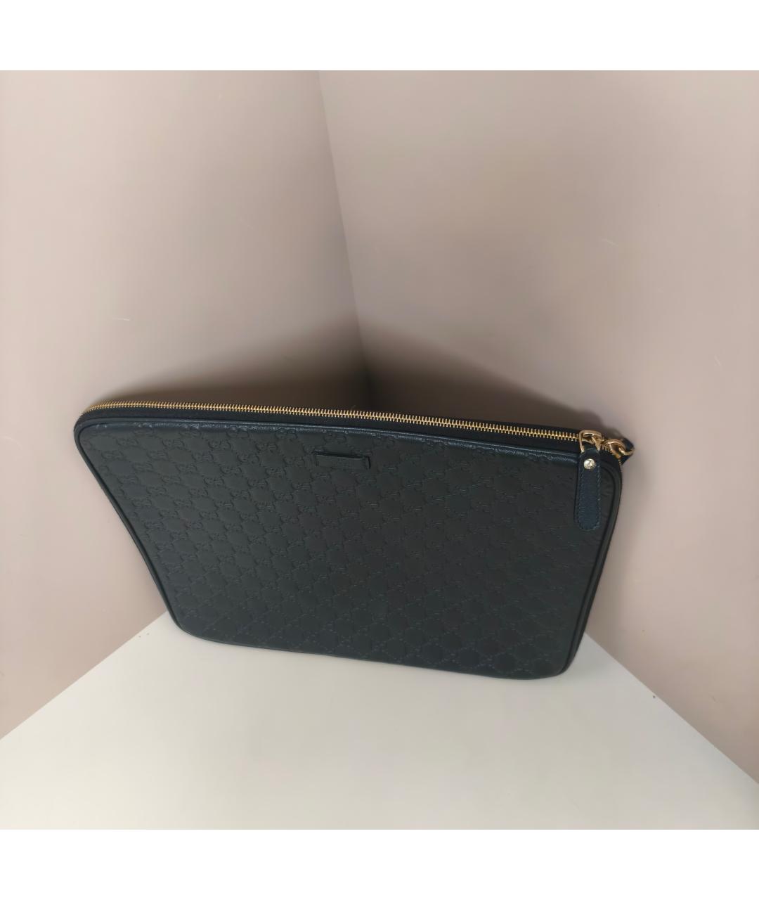 GUCCI Черная кожаная папка для документов, фото 5