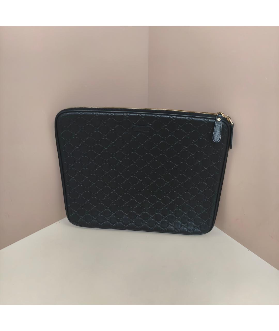 GUCCI Черная кожаная папка для документов, фото 3