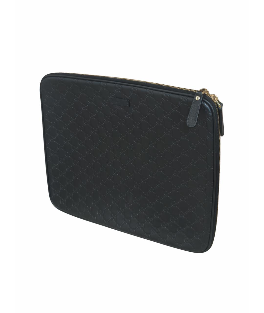 GUCCI Черная кожаная папка для документов, фото 1