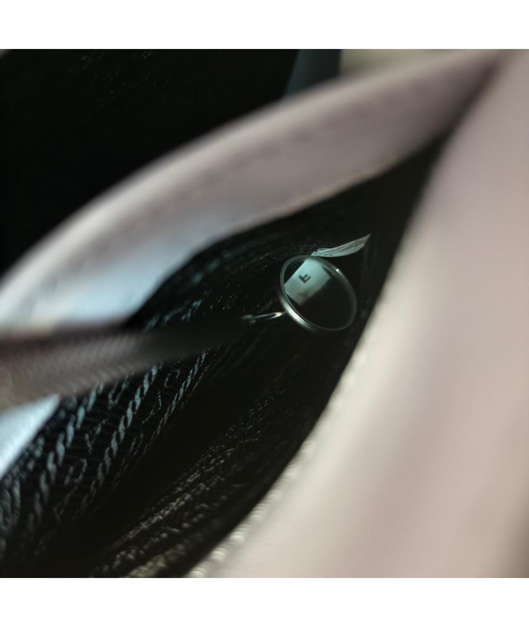 PRADA Фиолетовая кожаная сумка с короткими ручками, фото 3