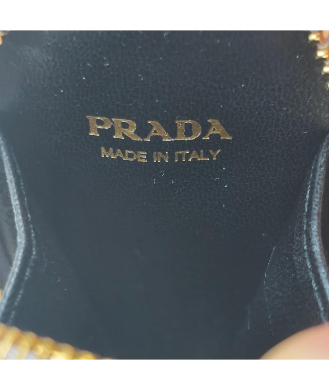 PRADA Фиолетовая кожаная сумка с короткими ручками, фото 4