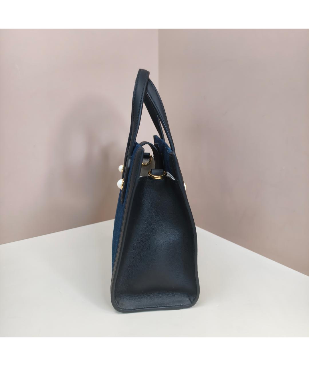 GUCCI Черная кожаная сумка тоут, фото 6