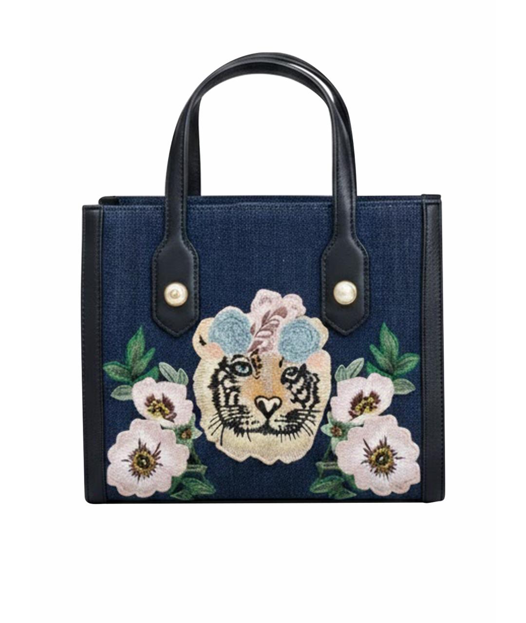 GUCCI Черная кожаная сумка тоут, фото 1