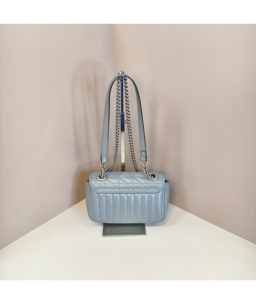 GUCCI Серая кожаная сумка через плечо, фото 6