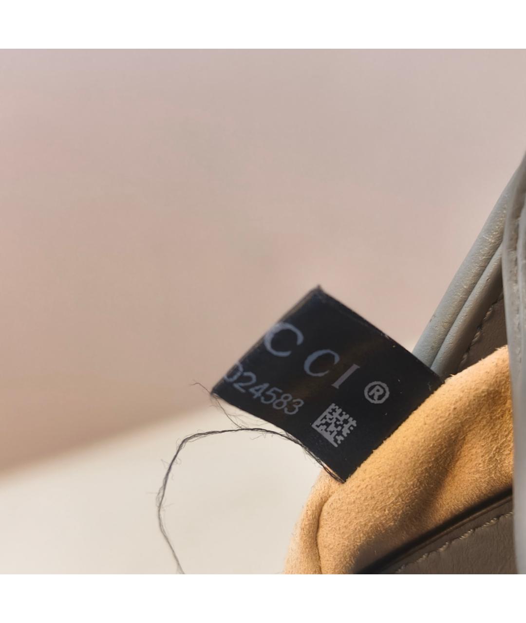 GUCCI Серая кожаная сумка через плечо, фото 4