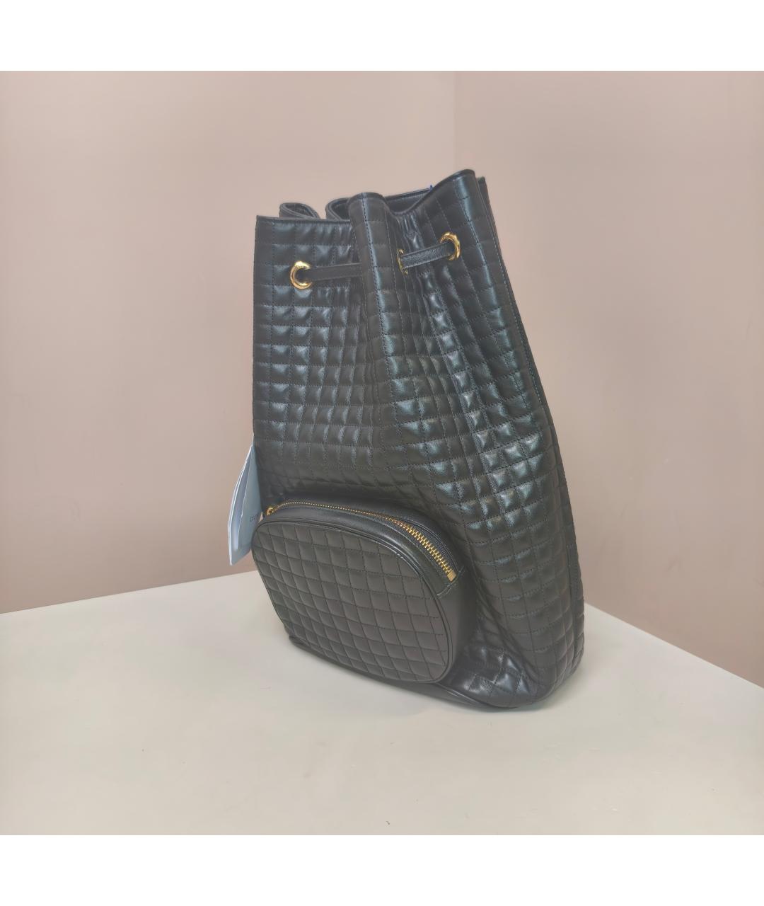 CELINE Черный кожаный рюкзак, фото 4