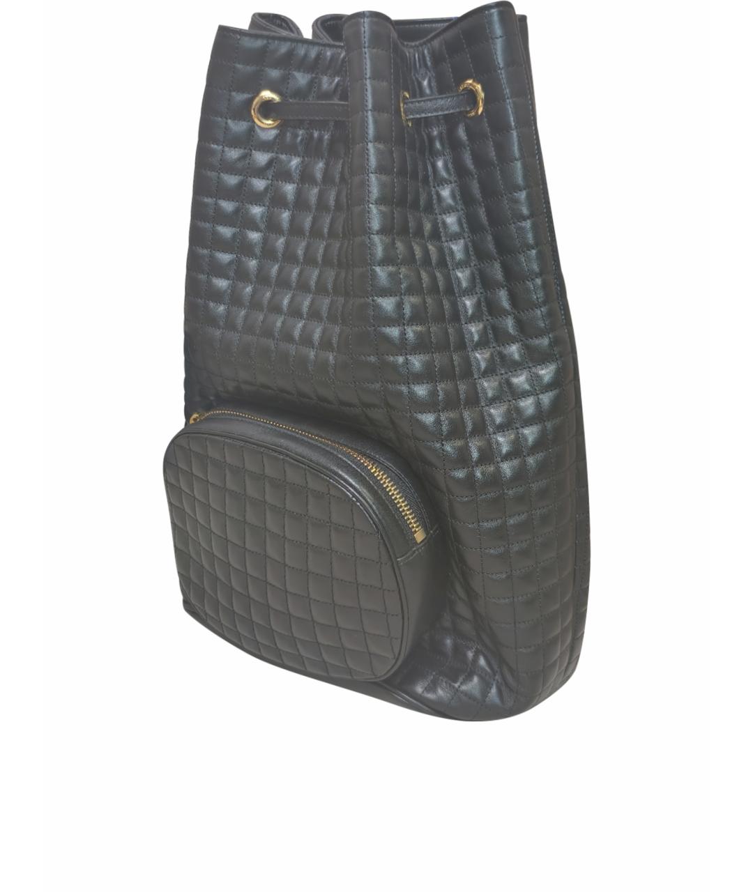 CELINE Черный кожаный рюкзак, фото 1